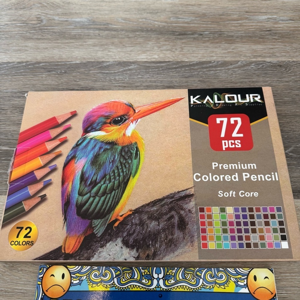 Kalour 72-count premium colored pencils soft cores & People of Walmart Colorbook - Picture 3 of 6